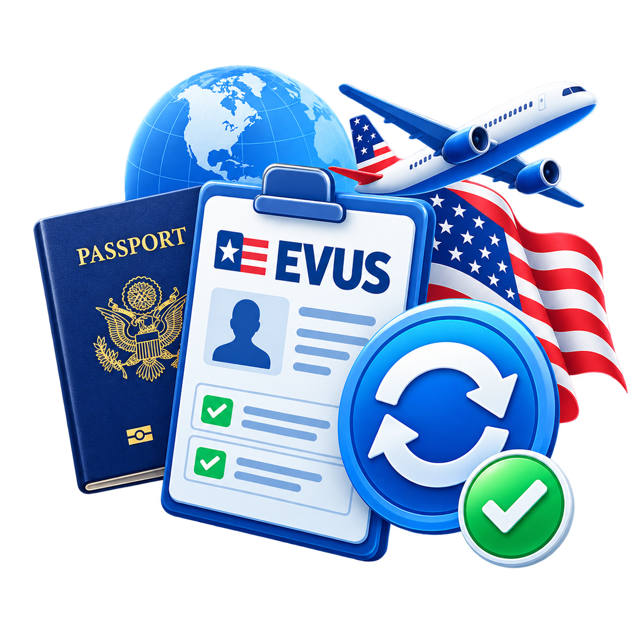 美国签证evus更新登记